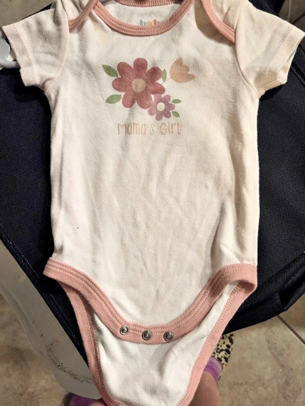 Baby Gear Floral Baby Bodysuit Size 3-6M